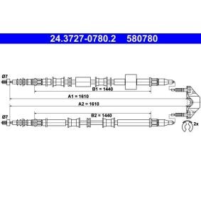 Handbremsseil 24.3727-0780.2 von ATE günstig für 44,33 € online kaufen