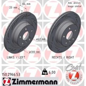 Bremsscheibe 150.2966.53 von ZIMMERMANN günstig für 108,98 € online kaufen