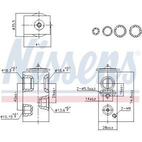 Compre Válvula de expansão do ar condicionado de NISSENS online para Master IV Camião de plataforma / Chassis (XDD) a preços moderados