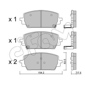 Bremsbeläge 822-1303-0 von CIFAM günstig für 87,22 € online kaufen