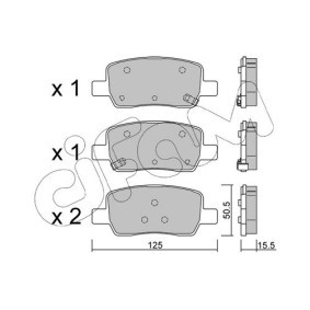 Bremsbeläge 822-1304-0 von CIFAM günstig für 78,41 € online kaufen