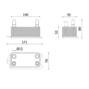 Acquista Radiatore olio, Cambio automatico da MAHLE ORIGINAL CLC 160 000P a buon mercato per soli 104,26 €