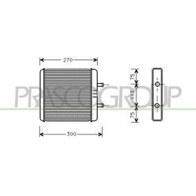 Compre Permutador de calor, aquecimento do habitáculo da PRASCO FT925H002 a um preço baixo por 33,04 €