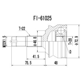 Acquista Kit giunti semiasse da PROCARO 77-FI-100 a buon mercato per soli 32,66 €