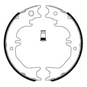Compre Jogo de maxilas de travão, travão de estacionamento da ABE C02082ABE a um preço baixo por 35,84 €