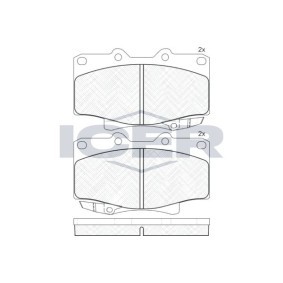 Compre Pastilhas de travão da ICER 141026 a um preço baixo por 15,64 €