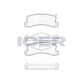 Compre Pastilhas de travão da ICER 180734 a um preço baixo por 18,15 €