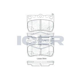 Compre Pastilhas de travão da ICER 182060 a um preço baixo por 33,68 €