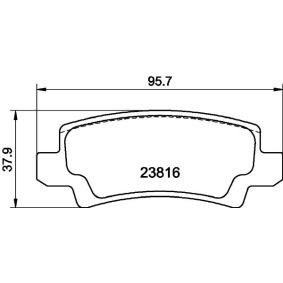 Bremsbeläge MDB2596 von MINTEX günstig für 26,54 € online kaufen