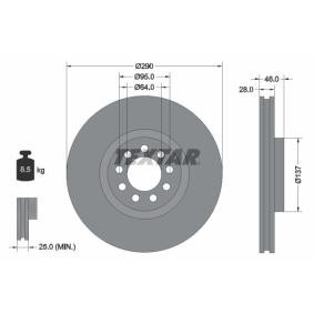 Bremsscheibe 92155700 von TEXTAR günstig für 59,36 € online kaufen