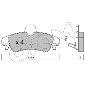 Bremsbeläge 822-143-1 von CIFAM günstig für 36,24 € online kaufen