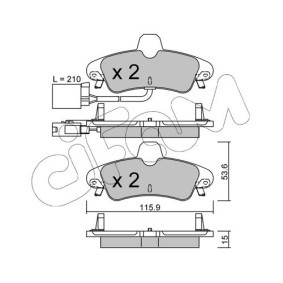 Bremsbeläge 822-143-2 von CIFAM günstig für 43,28 € online kaufen