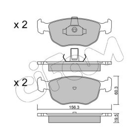Bremsbeläge 822-656-0 von CIFAM günstig für 40,55 € online kaufen