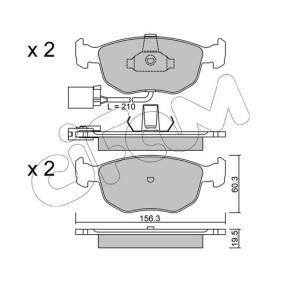 Bremsbeläge 822-656-1 von CIFAM günstig für 52,50 € online kaufen