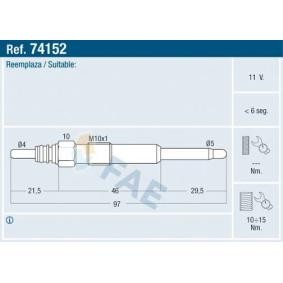 Glühkerze 74152 von FAE günstig für 17,53 € online kaufen