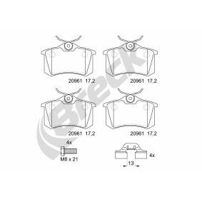 Bremsbeläge 20961 10 704 00 von BRECK günstig für 38,00 € online kaufen