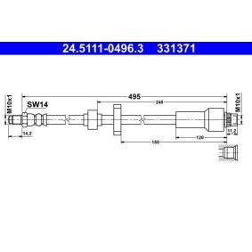 Bremsschlauch 24.5111-0496.3 von ATE günstig für 21,52 € online kaufen