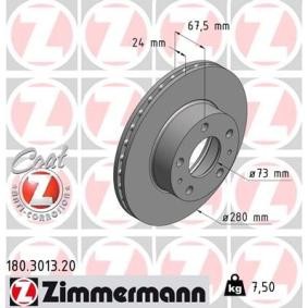 Bremsscheibe 180.3013.20 von ZIMMERMANN günstig für 51,31 € online kaufen