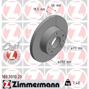 Bremsscheibe 180.3010.20 von ZIMMERMANN günstig für 45,79 € online kaufen