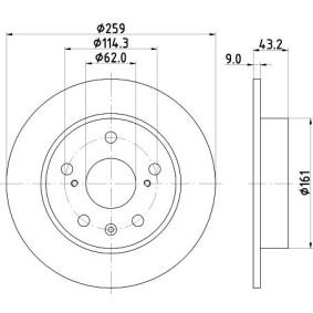 Bremsscheibe MDC2612 von MINTEX günstig für 41,21 € online kaufen