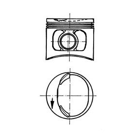 Achetez des Piston KOLBENSCHMIDT 93588600 à prix pour 1,76 €