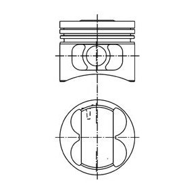 Achetez des Piston KOLBENSCHMIDT 99753600 à prix pour 54,26 €