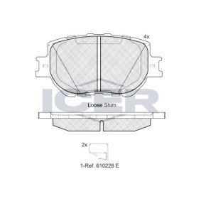 Compre Pastilhas de travão da ICER 182200 a um preço baixo por 54,40 €