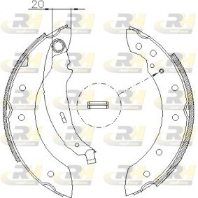 Bremsbackensatz 4199.01 von ROADHOUSE günstig für 20,80 € online kaufen