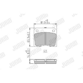 Compre Pastilhas de travão da JURID 571532J a um preço baixo por 20,22 €