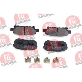 Osta Jarrupalat, levyjarru SAKURA:llä 601-50-4350 edullisesti hintaan 18,60 €