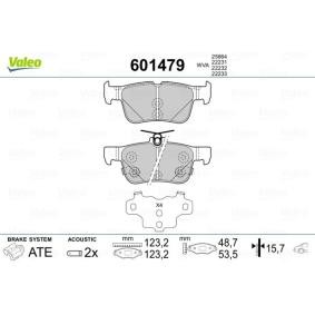 Comprar Juego de pastillas de freno de VALEO 601479 a bajo precio de 36,37 €