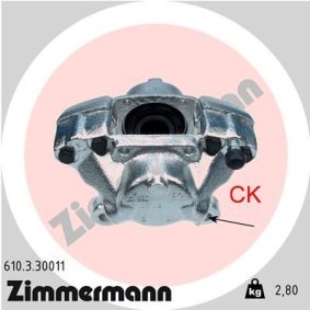 Bremssattel 610.3.30011 von ZIMMERMANN günstig für 121,32 € online kaufen