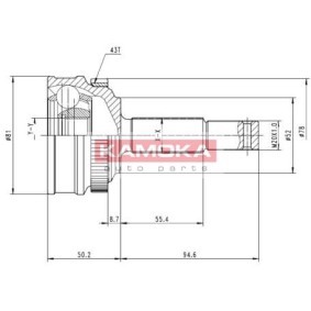 Acquista Kit giunti semiasse da KAMOKA 6236 a buon mercato per soli 17,69 €
