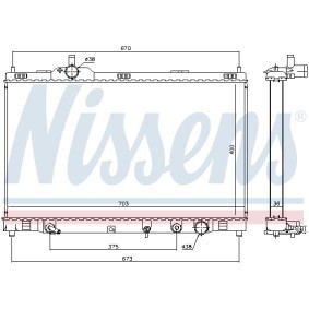 Kühler, Motorkühlung 646946 von NISSENS günstig für 258,69 € online kaufen
