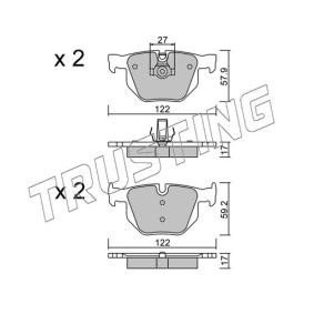 Bremsbeläge 660.0 von TRUSTING günstig für 109,62 € online kaufen