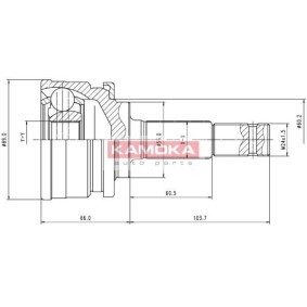 Gelenksatz, Antriebswelle 6754 von KAMOKA günstig für 24,05 € online kaufen