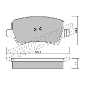 Bremsbeläge 692.0 von TRUSTING günstig für 89,04 € online kaufen