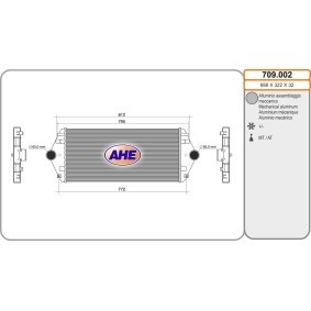 Köp Intercooler av AHE 709.002 till det låga priset 1558,65 kr