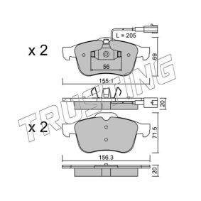 Bremsbeläge 719.0 von TRUSTING günstig für 110,07 € online kaufen