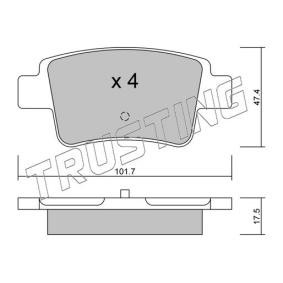 Bremsbeläge 721.0 von TRUSTING günstig für 76,38 € online kaufen