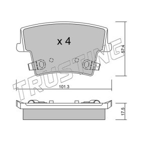 Bremsbeläge 734.0 von TRUSTING günstig für 109,76 € online kaufen