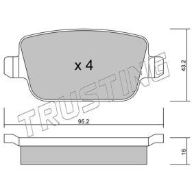 Bremsbeläge 796.0 von TRUSTING günstig für 73,44 € online kaufen
