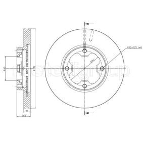 Bremsscheibe für SUBARU von CIFAM