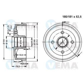 Bremstrommel 800850 von VEMA günstig für 160,65 € online kaufen