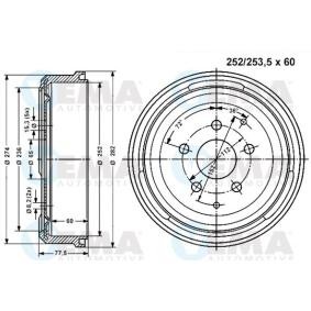 Acquista Tamburo freno da VEMA 800854 a buon mercato per soli 77,11 €