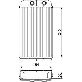 Wärmetauscher, Innenraumheizung 812282 von VALEO günstig für 214,06 € online kaufen