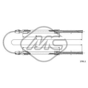 Handbremsseil für IVECO von Metalcaucho