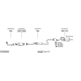 Achetez des Tuyau d'échappement BOSAL 837-379 à prix pour 55,98 €
