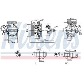Acquista Compressore aria condizionata da NISSENS online per Sentra VII (B17) a prezzi moderati