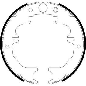 Bremsbackensatz, Feststellbremse 8DA 355 050-711 von HELLA günstig für 36,80 € online kaufen